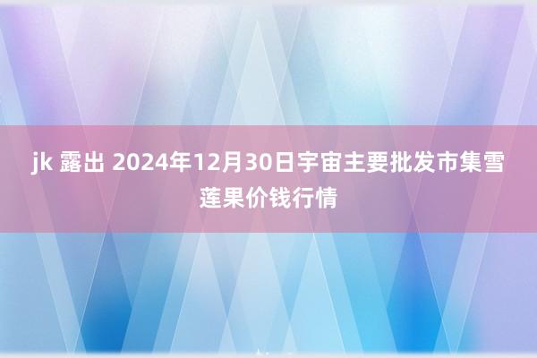 jk 露出 2024年12月30日宇宙主要批发市集雪莲果价钱行情