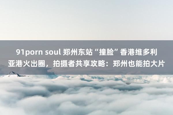 91porn soul 郑州东站“撞脸”香港维多利亚港火出圈，拍摄者共享攻略：郑州也能拍大片