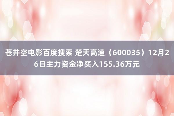 苍井空电影百度搜索 楚天高速（600035）12月26日主力资金净买入155.36万元