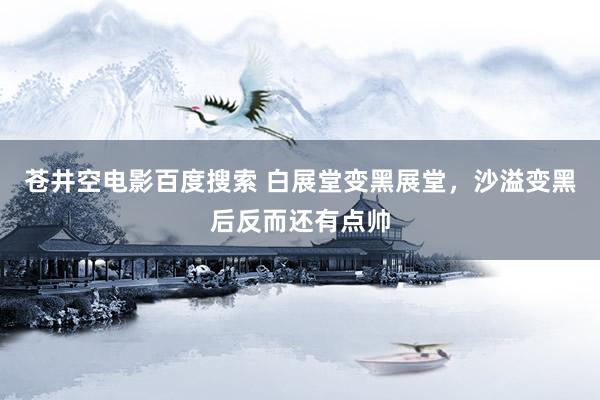 苍井空电影百度搜索 白展堂变黑展堂，沙溢变黑后反而还有点帅