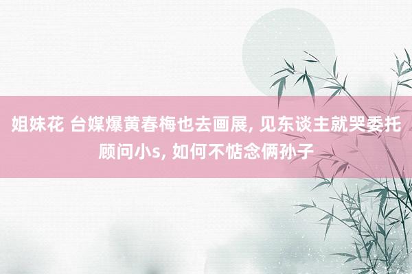 姐妹花 台媒爆黄春梅也去画展， 见东谈主就哭委托顾问小s， 如何不惦念俩孙子